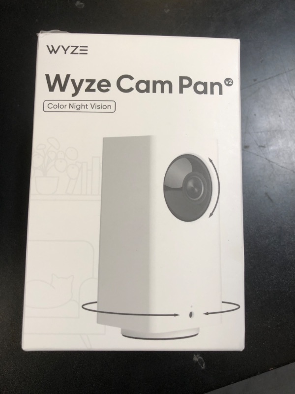 Photo 1 of WYZE Cam Pan v2 1080p Pan/Tilt/Zoom Indoor Baby Monitoring Camera with Color Night Vision, Motion and Sound Detection, Home Security Camera Compatible with Alexa & Google Assistant