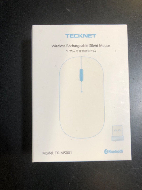 Photo 1 of TECKNET Wireless Mouse, BT5.0/3.0 2.4GHz Silent Computer Mouse with USB Receiver,4000DPI Rechargeable Portable Bluetooth Mouse for Laptop/MacBook/Pro/iPad/Windows