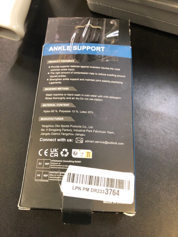 Photo 1 of ABIRAM Ankle Compression Sleeve, Foot Sleeve (1 Pair) with strap, Ankle Brace for Sprained Foot, Ankle Support, Plantar Fasciitis Relief Socks, Achilles Tendonitis, Women & Men