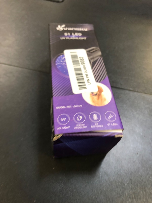 Photo 1 of Vansky UV Flashlight Black Light, 51 LED Blacklight Pet Urine Detector for Dog/Cat Urine, Dry Stains, Bed Bug, Resin Curing, Scorpions Finder