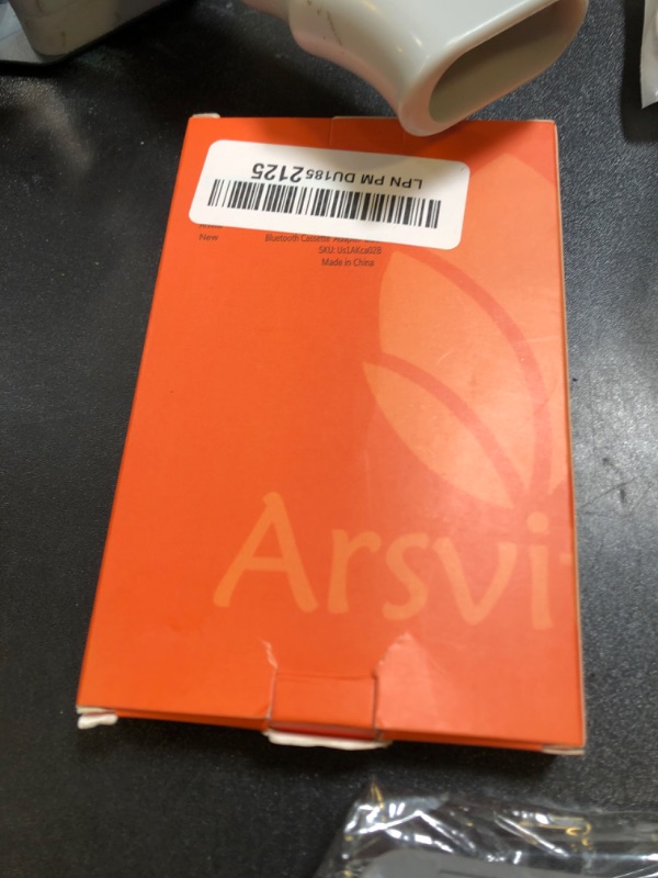 Photo 1 of arsvita Bluetooth 5.0 Cassette to Aux Adapter for Car, Tape Audio Adapter, Hands-Free Call, Charcoal Black