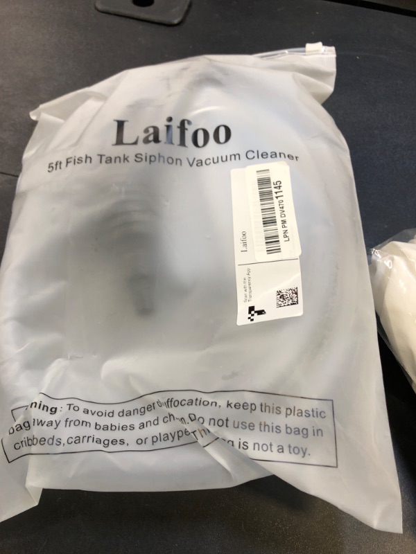 Photo 1 of Laifoo 5ft Aquarium Siphon Vacuum Cleaner for Fish Tank Cleaning Gravel & Sand