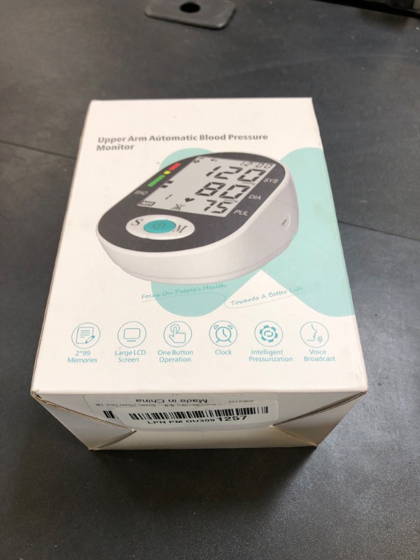 Photo 1 of Blood Pressure Monitors, Bp Monitor - Blood Pressure Machine Large Cuff Blood Pressure Monitor Upper Arm Cuff 8.7''-17.3'', Large Screen, 2 Users Total 198 Memories