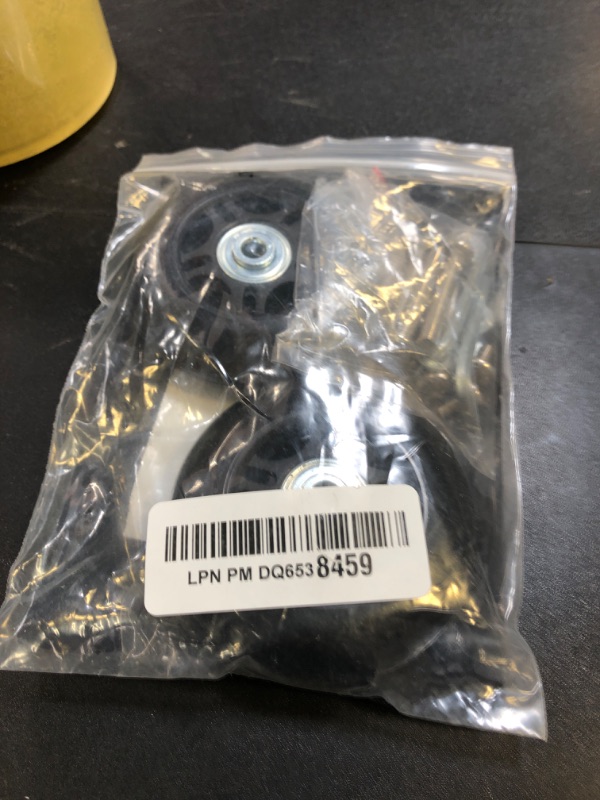 Photo 1 of OwnMy 75 x 24mm Luggage Suitcase Replacement Wheels, Rubber Swivel Caster Wheels Bearings Repair Kits, Set of 2
