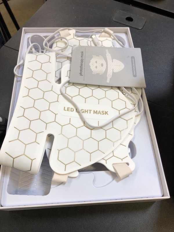 Photo 1 of Yahi Red Light Therapy for Face, Led Face Mask Light Therapy, 7 Colors LED Face & Neck Mask Light Therapy At Home, White