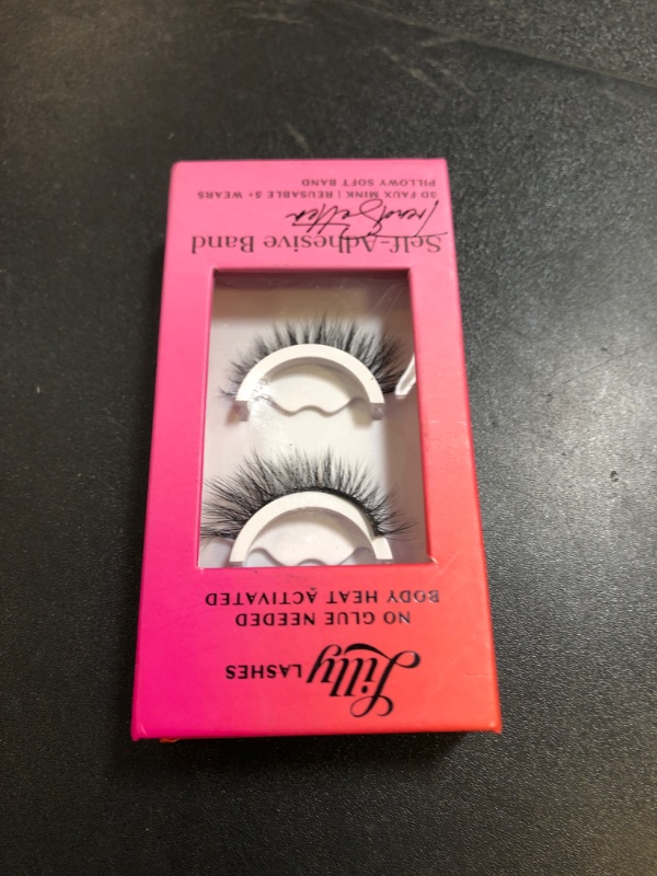 Photo 1 of Lilly Lashes 3D Self Adhesive Eyelashes, No Lash Glue Needed, Body Heat Activated Press on Lashes, Reusable Self Adhesive Eyelashes Up to 5x, Easy to Apply & Remove (TrendSetter)