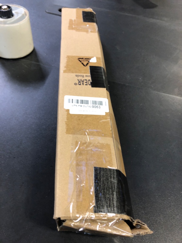 Photo 1 of Hei! Dear Curtain Rods,Black Curtain Rod,Blackout Curtain Rod,Wrap Around Curtain Rod,Curtain Rods for Windows 48" to 90",5/8 Inch Bedroom Adjustable Small Black Drapery Rods