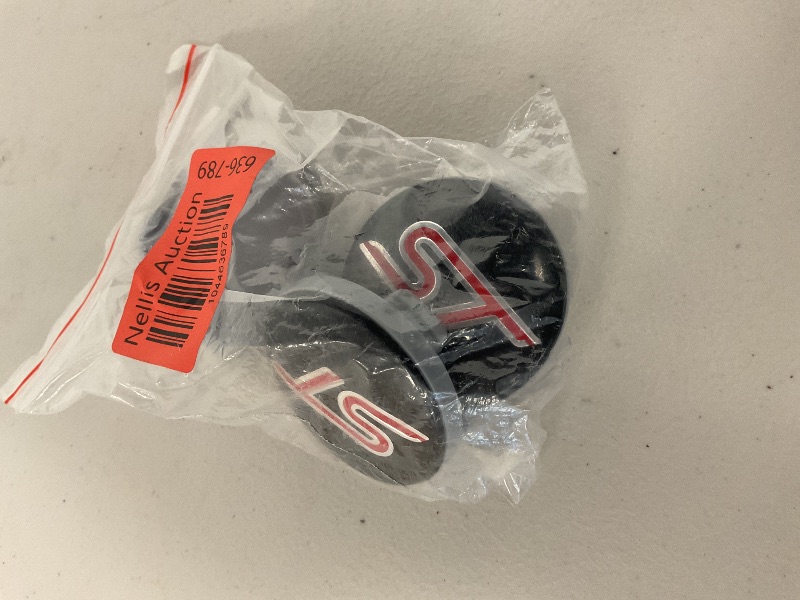 Photo 1 of 4PCS 54MM ST Racing Black RED Center Wheel HUB CAPS Emblem Cover CP9C-1A096-AA