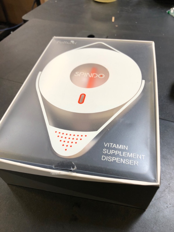 Photo 1 of Fullicon Pill Dispenser with 14 Large Compartments and Child-Proof Lock, Spindo Medicine Dispenser-Dispense Vitamin/Tablet/Supplement for Elderly/Amnesia/Dementia
