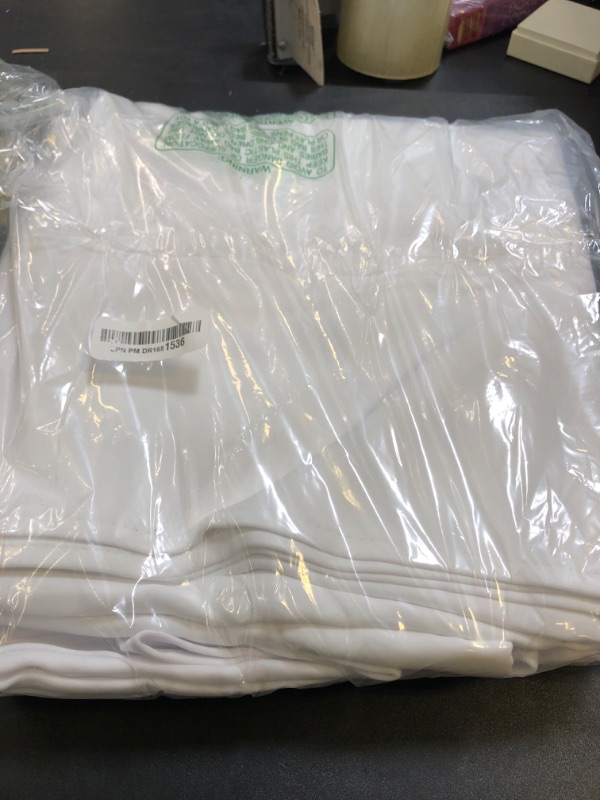 Photo 1 of NICETOWN Blackout Curtains for Kids Room, Pure White, Set of 2, 55 x 102 Inch, Triple Weave Microfiber Home Thermal Insulated Solid Ring Top Blackout Panels/Drapes for Bedroom