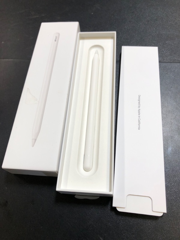 Photo 1 of Apple Pencil (2nd Generation): Device Compatibility Check Required - Pixel-Perfect Precision, Perfect for Note-Taking, Drawing, and Signing documents. Attaches, Charges, and Pairs magnetically.