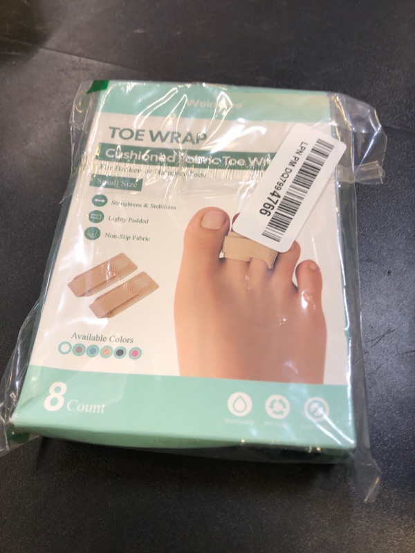 Photo 1 of Welnove Hammer Toe Straightener - 8 Pack Broken Toe Wraps - Hammer Toe Corrector for Women - Toe Splints for Crooked Toes, Curled Toes, Bent Toes - (Small, Beige)