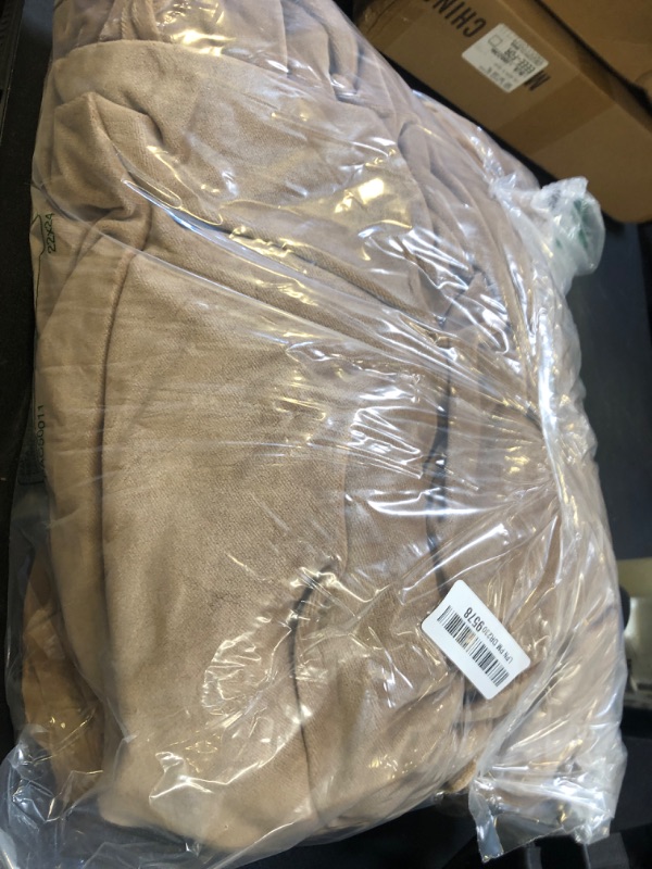 Photo 1 of H.VERSAILTEX Real Velvet Plush 3 Piece Stretch Sofa Covers Couch Covers for 2 Cushion Couch Loveseat Covers Width Up to 72 Inch Feature Thick Soft Stay in Place (Medium Sofa, Camel)