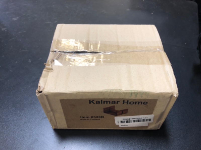 Photo 1 of Kalmar Home Acacia Wood 6 Inch Luncheon Napkin Holder