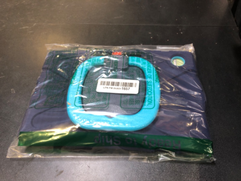 Photo 1 of 360 Rotation Case for Samsung Galaxy Tab A8 10.5" Sturdy Cover Rotate Ring Stand Shoulder Carrying Strap Hand Strap Rugged Children Adults Outdoor Case, Navy+Blue