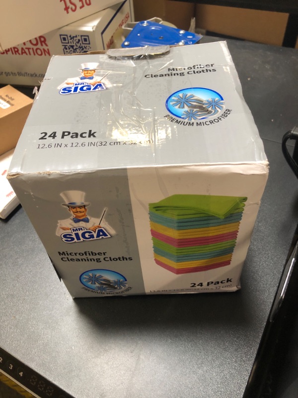 Photo 1 of MR.SIGA Microfiber Cleaning Cloth, Pack of 24, Size:12.6" x 12.6"