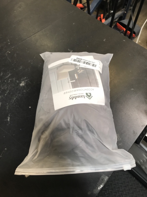 Photo 1 of Iauddy Armless Accent Slipper Chair Cover Slipcover,Stretch Spandex Removable Non-Slip Silp Cover for Accent Chair Without arms Furniture Protector for Living Dining Room(Dark Gray, 2)