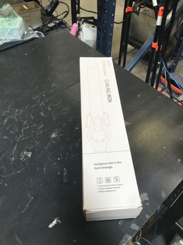 Photo 1 of Curling Iron 2 Inch Barrel, Long Barrel Curling Wand for Hair, Ceramic Tourmaline Hair Curling Iron Double Voltage