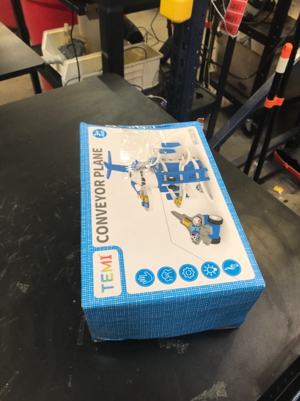 Photo 1 of TEMI Kids Airplane Boy Toys for 3 4 5 Year Old Boys - Car Race Tracks for Kids Ages 3-5 with 8 Small Car Toys, Toddlers Educational Toy, Birthday Gifts for Boys 3-5, Birthday Gifts for Boys Girls 3-5