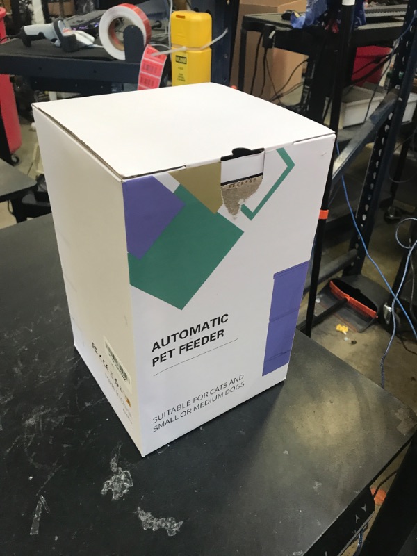 Photo 1 of IMIPAW Automatic Cat Feeder - 3L Pet Dry Food Dispenser with Timed Programmable Portion Control, Dual Power Backup, Easy Set Up, 10 Meals Per Day for Cats and Puppies?Remote not Supported?