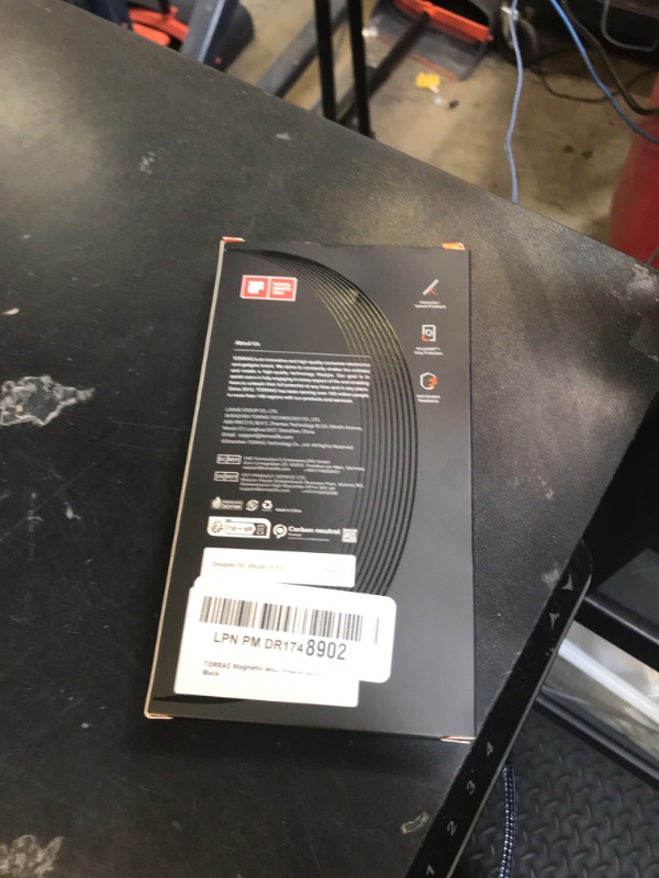 Photo 1 of TORRAS Ultra-Magnetic Ostand for iPhone 14 Pro Case, Compatible with MagSafe, Stable Kickstand, Mil-Grade Protection, Frosted Translucent Slim Anti-Scratch Ring Holder Cover, Obsidian Black 6.1"