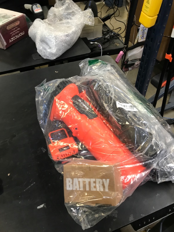 Photo 1 of Leaf Blower, 21V Cordless Electric Blower with 2 2.0Ah Batteries and 1 Hour Fast Charger, Lightweight Leaf Blower for Patio Cleaning, Lawn Care, Blowing Fallen Leaves and Dust, etc.