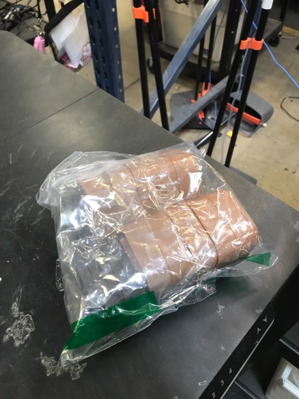 Photo 1 of Yookwutar 8 Pack Furniture Risers 1 Inch, Adjustable Bed Risers Heavy Duty for Table Desk Couch Chair Sofa Cabinet Bed Legs Dorm, Square Stackable Bed Raisers Blocks Lift Height 1", 2" or 3", Brown