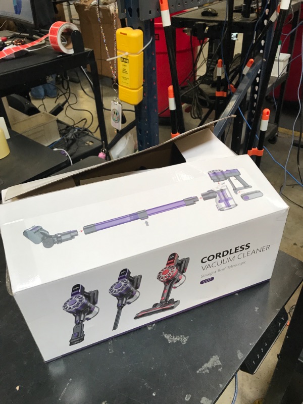 Photo 1 of WLOTPO Cordless Vacuum Cleaner,Vacuum Cleaners for Home with Super Suction,Stick Vacuum Cleaner Rechargeable Up to 35 Mins Runtime,Lightweight Hardwood Floor Vacuum for Pet Hair,Carpet(Light Purple)