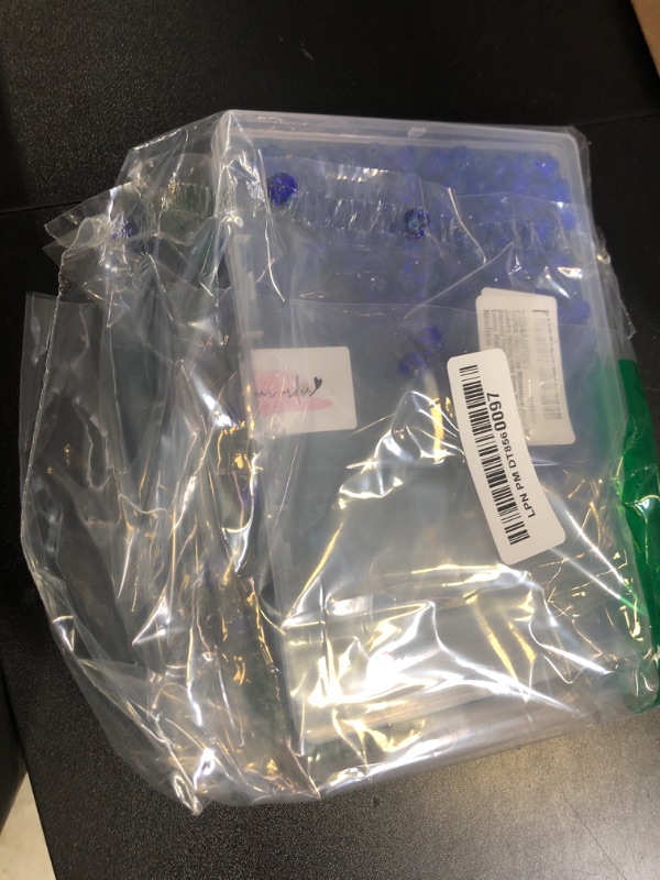 Photo 1 of HakyPaky 180PCS 10mm Clay Rhinestone Beads for Jewelry Making Clay Disco Ball Beads Sparkly Diamond Crystal Beads for Bracelet Necklace Earring Making (Royal Blue)