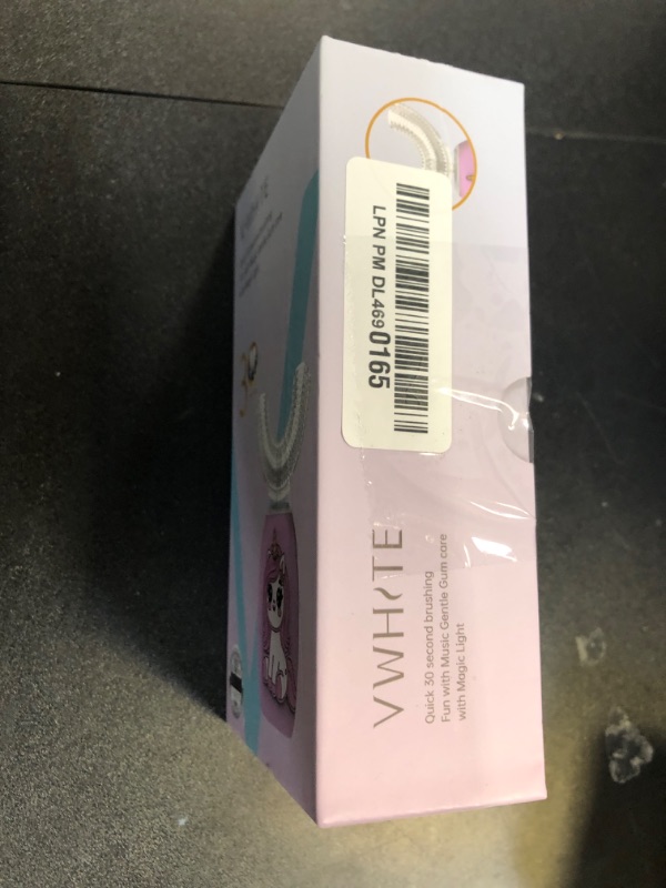 Photo 1 of V-WHITE Electric Toothbrush Kids- Ultrasonic U-Shaped Toothbrushes for Teeth Whitening - 360° Mouth Cleansing, Hands Free Gums Protection - Wireless Charging & LED Light - Waterproof IPX7 Certified