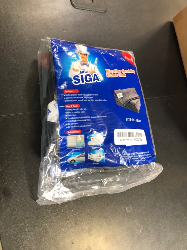 Photo 1 of MR.SIGA Microfiber Cleaning Cloth, All-Purpose Cleaning Towels, Pack of 6, Size 13.8 x 15.7 in