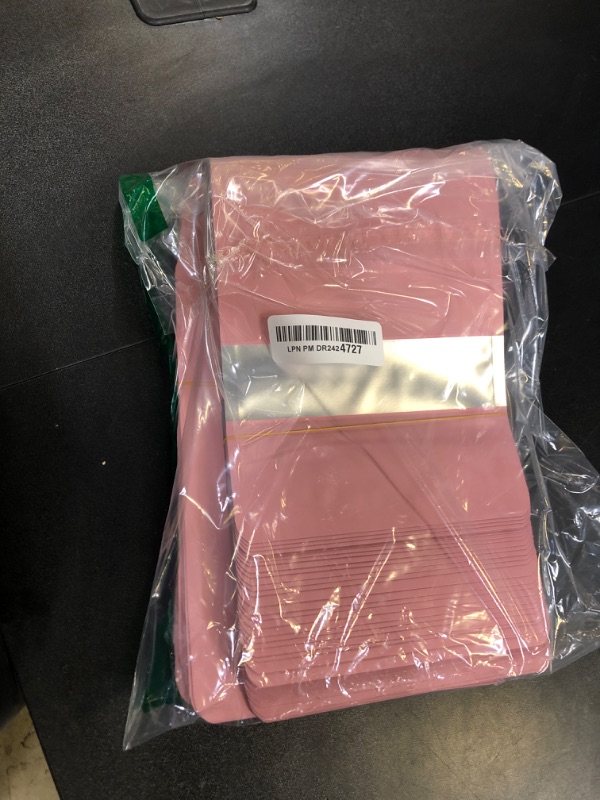 Photo 1 of 100 Pack Smell Proof Bags 6.3" x 9.4", Resealable Bags with Matte Window, Foil Pouch Stand Up Sealable Bags for Packaging?Pink?