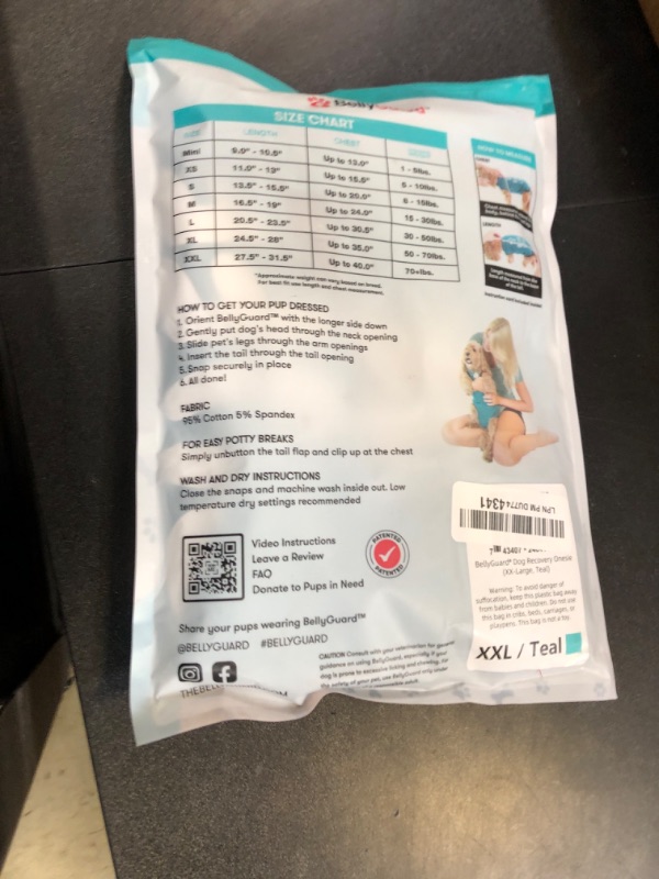 Photo 1 of BellyGuard Recovery Suit for Dogs, Comfy Dog Surgery Suit, Female Spay and Male Neuter Onesie for Post-Op Care