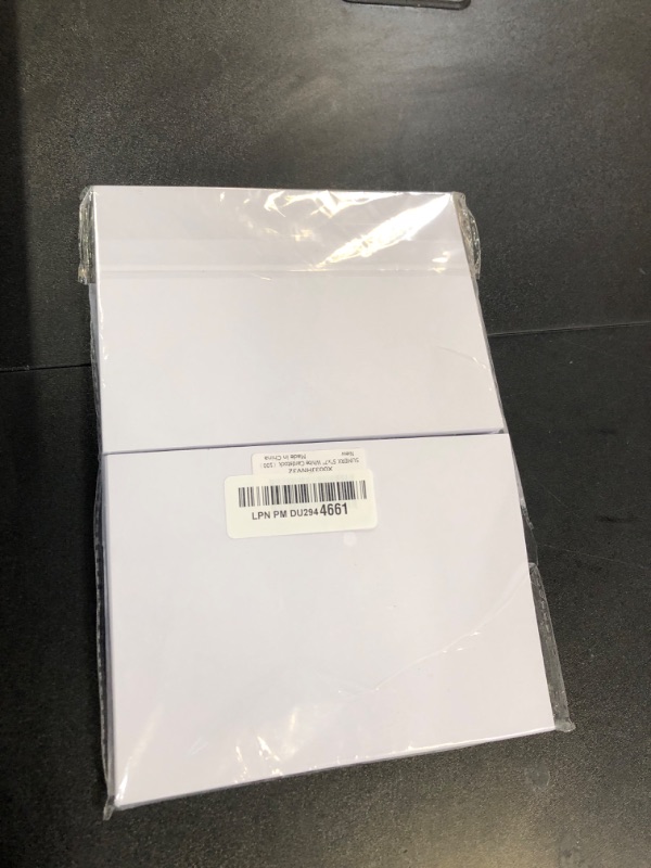 Photo 1 of 100 Pieces 5" x 7" White Cardstock, Heavyweight Cardstock Sheets Blank Invitation Paper Greeting Cards Printable, 74lb Cover 200 GSM/White