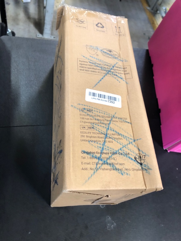 Photo 1 of FACHIOO Countertop Water Filter, Drinking Water Filtration System for Faucet for 8000 Gallons, Reduces Heavy Metals, Bad Odors and 99% of Chlorine, White (1 Ceramic Filter Included)