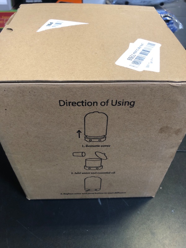 Photo 1 of Moon Essential Oil Diffuser, Glass Cool Mist Humidifier with 4 Timer,7 LED Colors and Waterless Auto Shut-Off Settings for Baby Home Office (250ml)