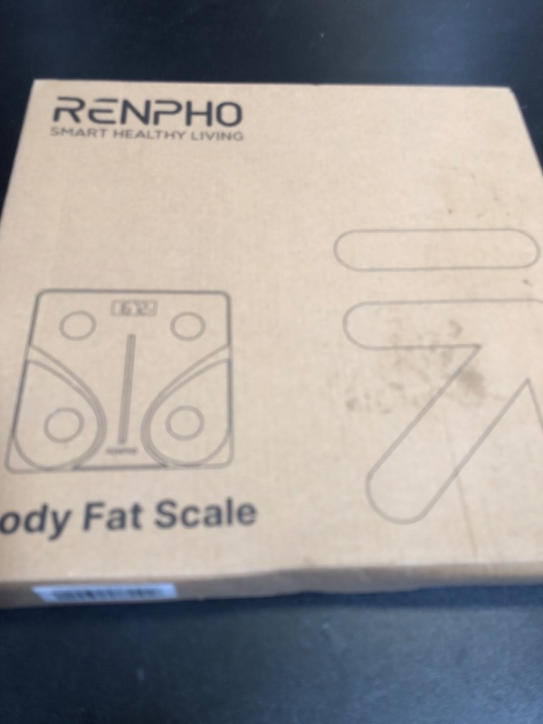 Photo 1 of RENPHO Bluetooth Body Fat Scale, Digital Weight Scale Bathroom Smart Body Composition Analyzer Wireless BMI Compact Scale Health Monitor with Smartphone APP, 396 lbs