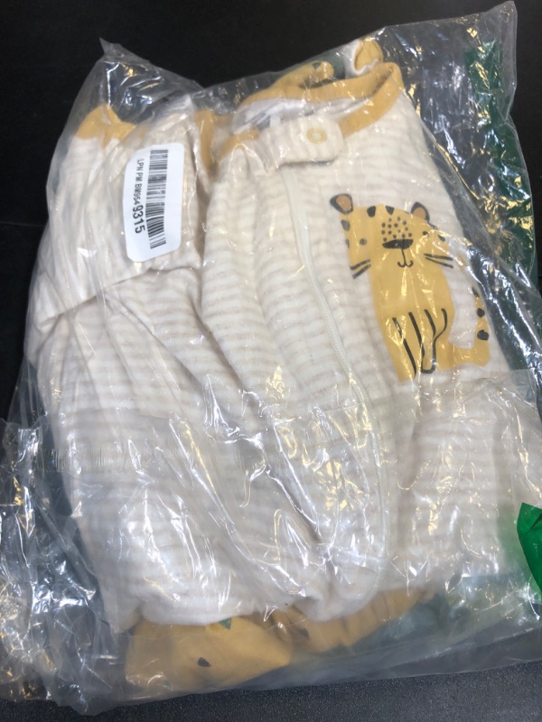 Photo 1 of Gerber Baby Boys' 4 Pack Sleep 'N Play Footie, Tiger Grey, 3-6 Months