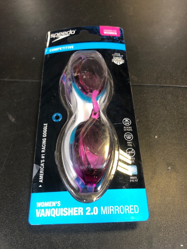 Photo 1 of Speedo Women's Swim Goggles Mirrored Vanquisher 2.0