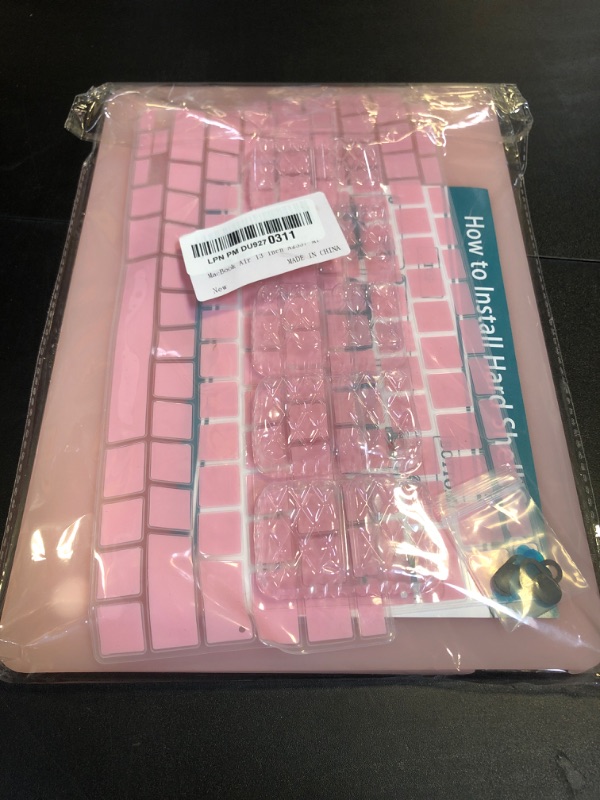 Photo 1 of CISSOOK Baby Pink Case for MacBook Air 13 Inch A2337 M1 A2179 A1932 2021-2018 Release, Plastic Chalk Pink Hard Shell Cover with Keyboard Cover & Screen Protector for MacBook Air 13 with Touch ID 2021