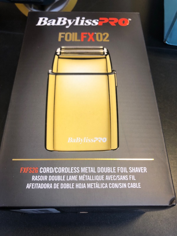 Photo 1 of BaBylissPRO Baberology Double Foil Shaver FXFS2G GOLDFX Professional Electric Shaver