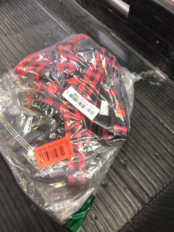 Photo 1 of NESTROAD No Pull Dog Harness with Leash, Reflective No Choke Pet Vest Harness,Adjustable Soft Padded Dog Harness with Easy Control Handle for Medium Dogs(Checkered Red,Medium)