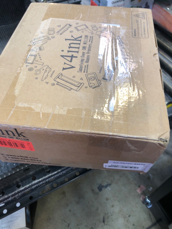 Photo 1 of v4ink 4PK Compatible TN760 Toner Replacement for Brother TN760 TN-760 TN730 TN770 Toner Cartridge for Brother HL-L2350DW HL-L2390DW HL-L2395DW HL-L2370DW MFC-L2710DW MFC-L2750DW DCP-L2550DW Printer