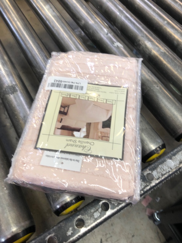Photo 1 of Beatrice Home Fashions Channel Chenille, Standard Sham, Blush