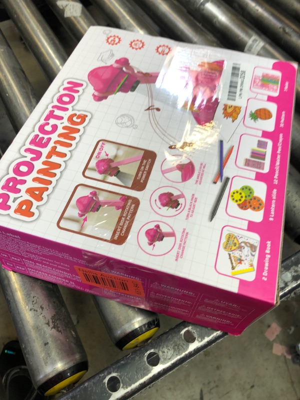 Photo 1 of Hoarosall Drawing Projector for Kids, Art and Craft Kit, Toys for Girls Aged 3+, Drawing Supplies, Including Colored Pencils, Crayons, Coloring Books, Gift for 3+ Year Old Girls (Rose Red)