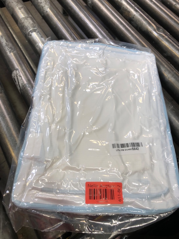 Photo 1 of PFEYRPK Compression Packing Cubes Set of 6, Travel Luggage Organizer for Suitcase, Packing Organizers for Travel Accessories, Breathable See Through Mesh, Durable Lightweight with Shoe Bags(White)