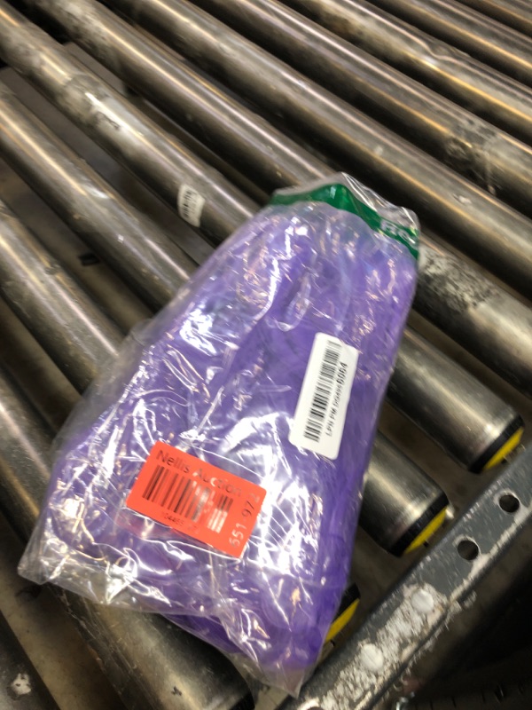 Photo 1 of BERON Lavender Wig with Bangs Long Light Purple Wavy Curly Synthetic Wig for Daily or Party Hairnet Include