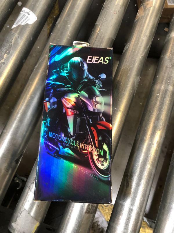 Photo 1 of EJEAS V6 Pro Motorcycle Bluetooth Headset, Upgraded 2 Riders Intercom Helmet Communication System with Auto-Answering Call and Noise Reduction for Motorcycling Skiing and Climbing (2 Pack)