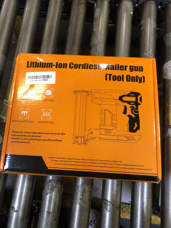 Photo 1 of 18 Gauge Brad Nailer Cordless for DEWALT 20V Battery (No Battery), 2 in 1 Electric Staple Gun/Nail Gun Battery Powered with 2000 Nails for Wood, Drives up to 1-1/4 in Nails and Crown 7/8 in Staples