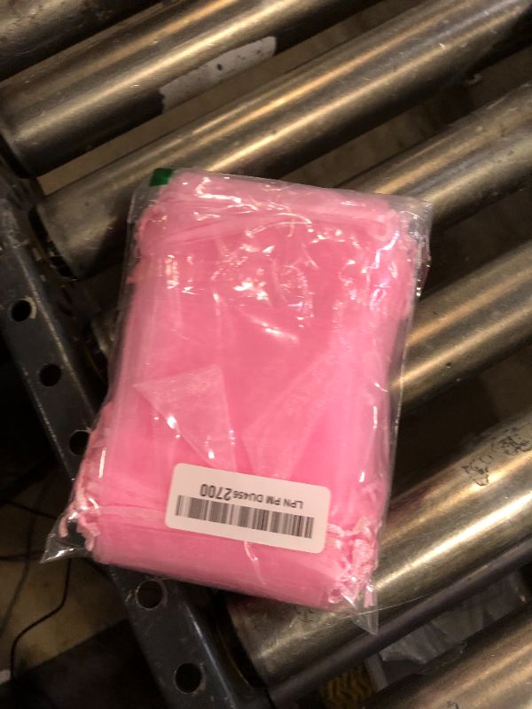 Photo 1 of ANZNKU 50 Pack Organza Bags 4 x 6 inch Premium Sheer Drawstring Organza Bags for Candy Jewelry Party Wedding Christmas Favor Gift Bags (Pink)